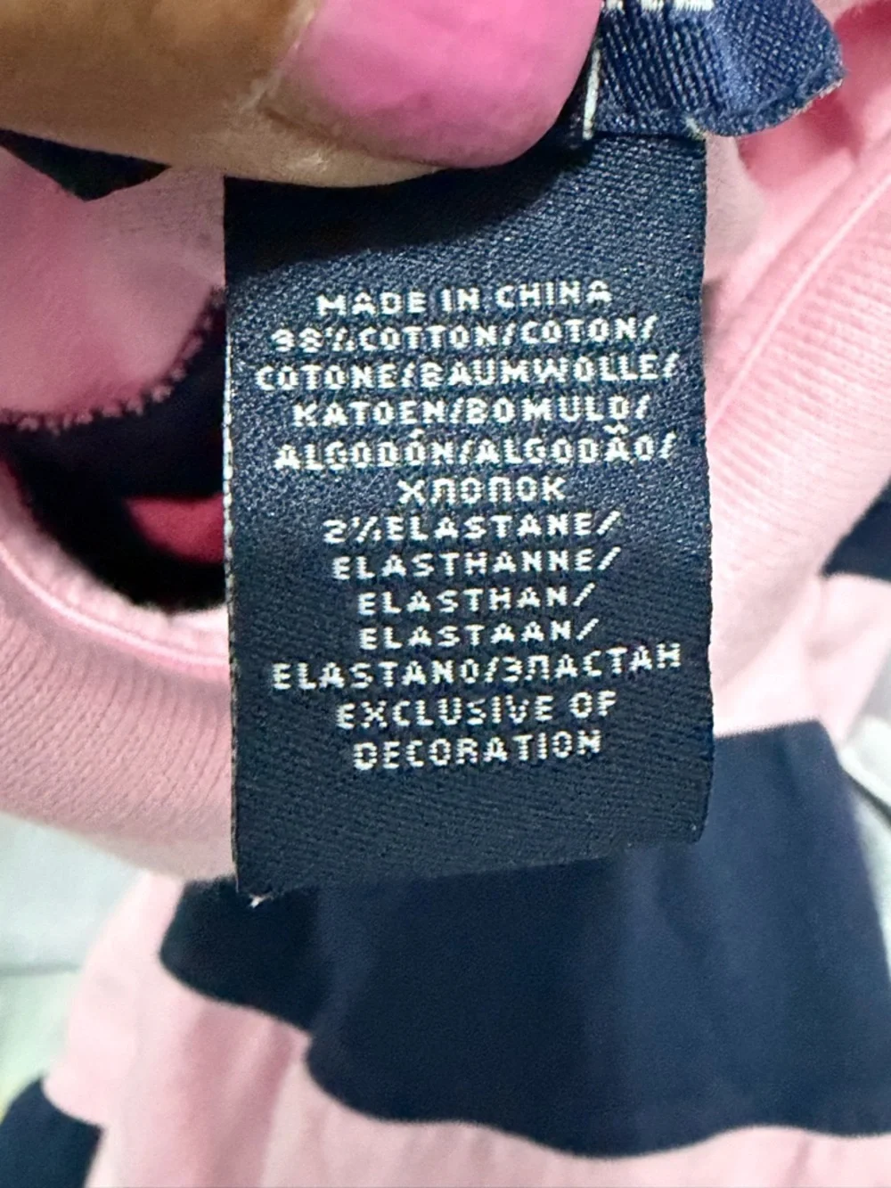 Ralph Lauren Pink and Navy Striped Polo Dress with Embroidered Pony
